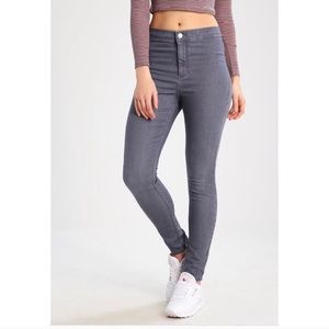 TopShop Joni Petite Grey Jeans